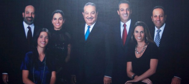 Família de Carlos Slim, o homem mais rico da América Latina.