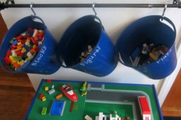 7 maneiras criativas para organizar e guardar o Lego do seu filho