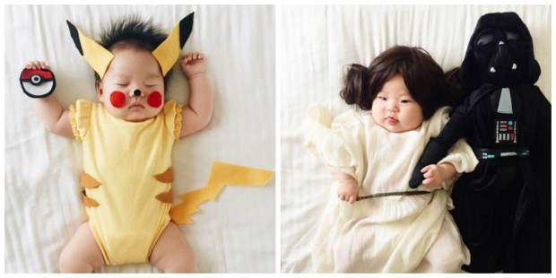 Mãe fotógrafa transforma a filha em personagens famosos enquanto ela dorme