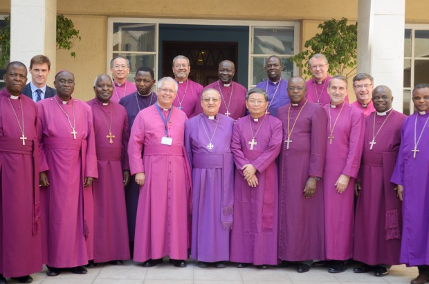 Bispos anglicanos antes do encontro com o presidente do Egito. Foto: divulgação.