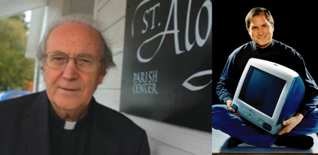 Steve Jobs participou das aulas de caligrafia do padre - e disse que elas influenciaram decisivamente o design da Apple.