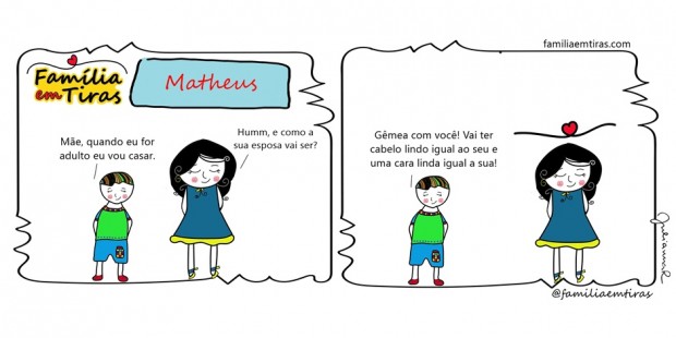 Gêmea igual a você!
