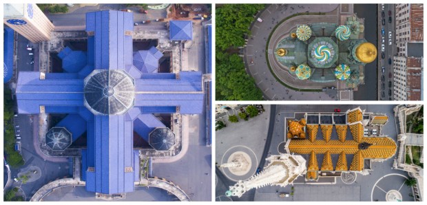 20 fotos espetaculares de igrejas feitas com drones