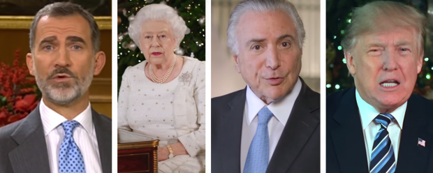 Trump, Temer, Elizabeth II e outros: o que os governantes disseram em suas mensagens de Natal