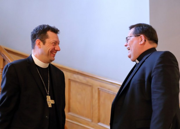 Myers e Lacroix. Foto: Catholic News Service.