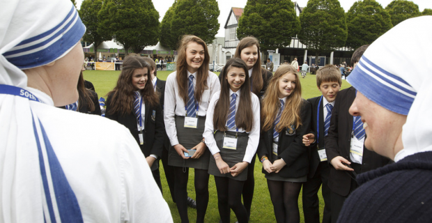 Estudantes do Saint Patrick College, de Belfast, capital da Irlanda do Norte (foto: divulgação)