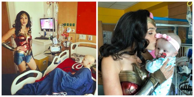“Mulher-Maravilha” faz visita surpresa a hospital pediátrico