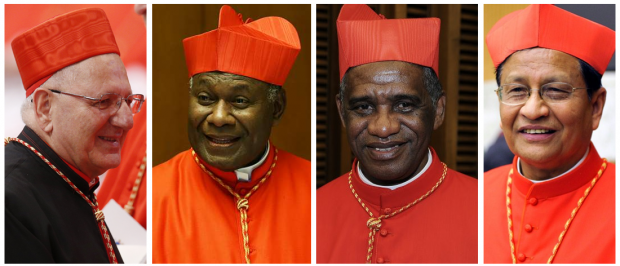 Os cardeais Sako, Ribat, Tsarahazana e Bo.