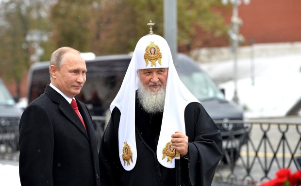 Putin e Kirill em novembro de 2016. Foto: Sala de Imprensa da Presidência Russa.