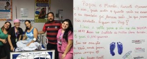 “Durante 21 semanas senti o quanto me amam”, diz carta escrita por enfermeiros a pais que perderam bebê Arquivo Pessoal: Karla Campos | Foto: Marcelo Augusto